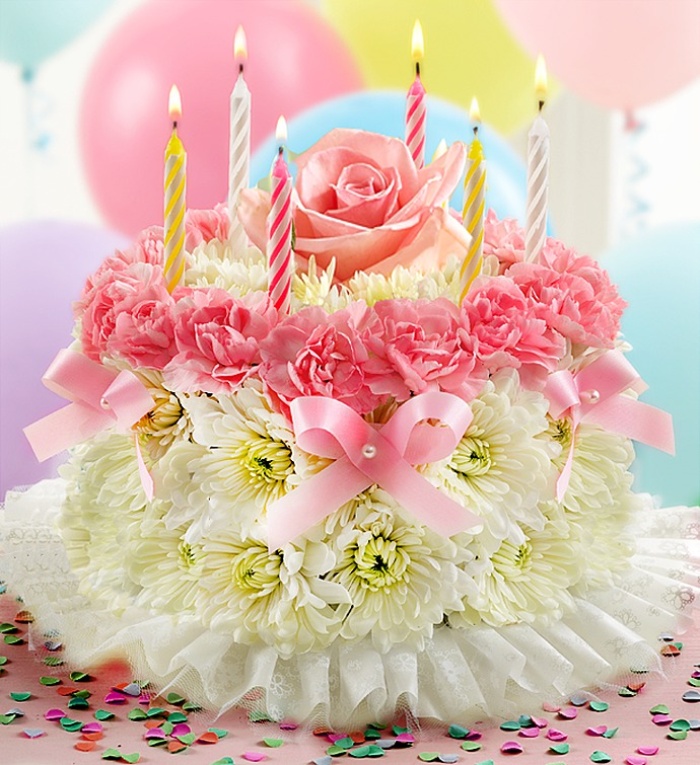 Birthday Flower Cake&reg; Pastel