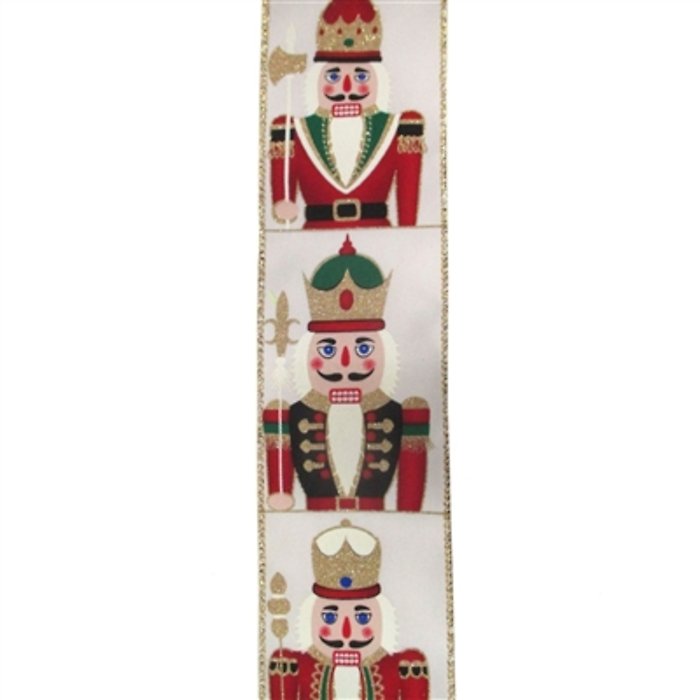 NUTCRACKER SUITE W/ GOLD EDGE RIBBON 2.5\" X 10YD