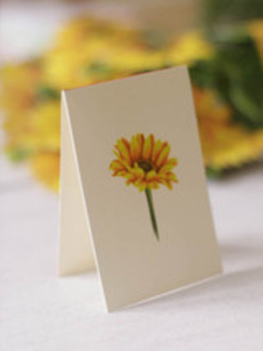 Fresh Cut Paper Pop Up Sunflowers 3-D Greeting Card