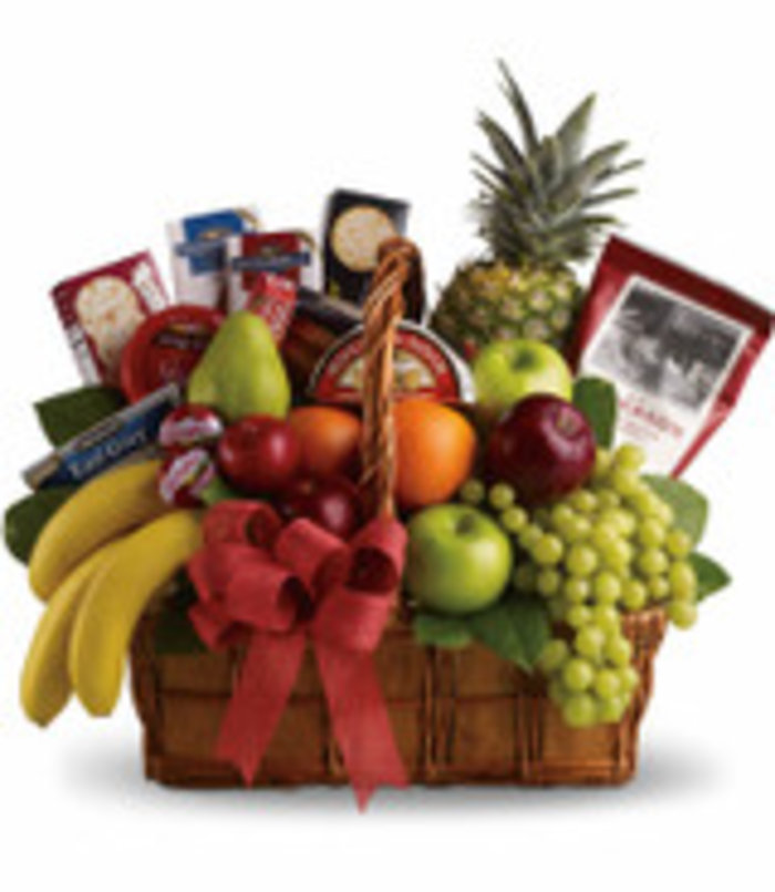 Abundant Gourmet and Fruit Basket