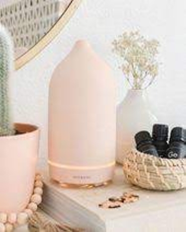 Vintruvi Stone Ultrasonic Essential Oil Diffuser- Blush