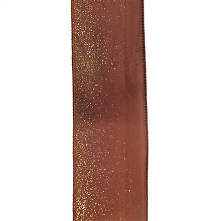 WILDLY OMBRE RUST/GOLD RIBBON 2.5\" X 10YD (3/72)