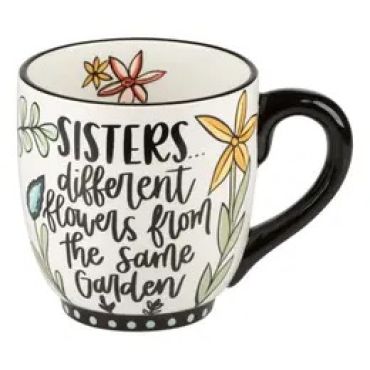 Sisters Different Flowers Mug