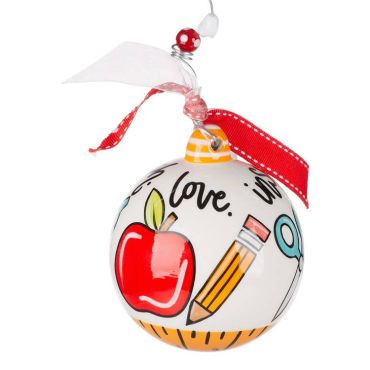 TEACH LOVE INSPIRE ORNAMENT