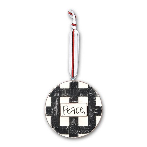 PEACE WOODEN ORNAMENT