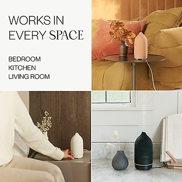 Vintruvi Stone Ultrasonic Essential Oil Diffuser- Blush